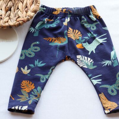 Legging bleu marine Basic Safari Animals