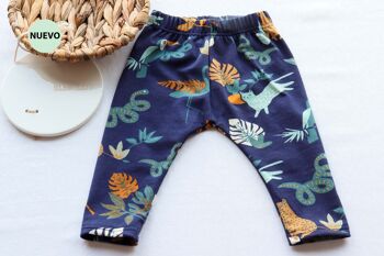 Legging bleu marine Basic Safari Animals 1