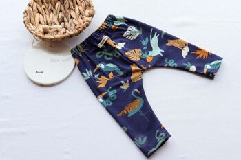 Legging bleu marine Basic Safari Animals 3