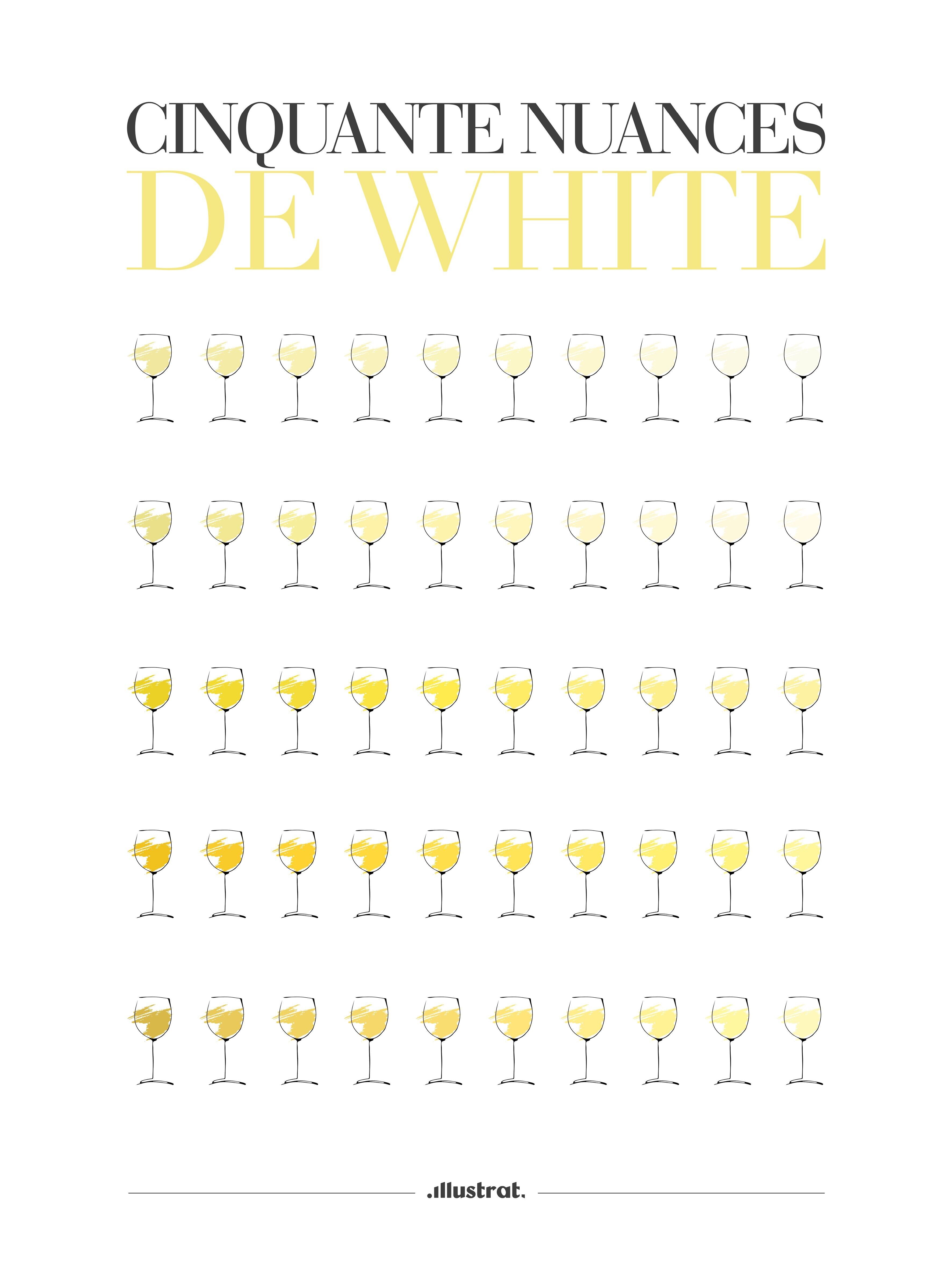 50 sfumature di bianco - Cartolina