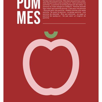 Pomme - Carte Postale 