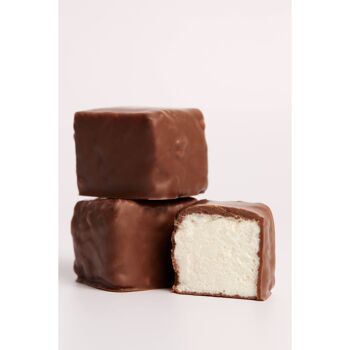 Guimauves artisanales à la vanille enrobées de chocolat au lait – 120 g – La Fabrique de Julien 1