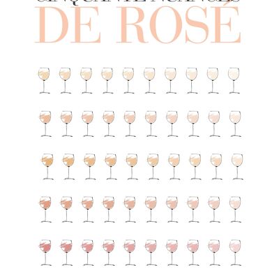 50 shades of rosé - Postcard