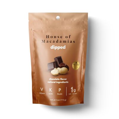 Macadamia Dipped Nuts, Chocolate, 6 x 113g