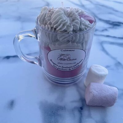 Gourmet marshmallow scented candle