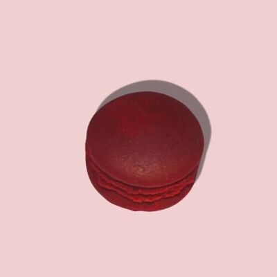 Macaron fondant flavored with candy apple