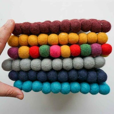 Sottopentola/tovaglietta in feltro di lana Fairtrade fatto a mano
