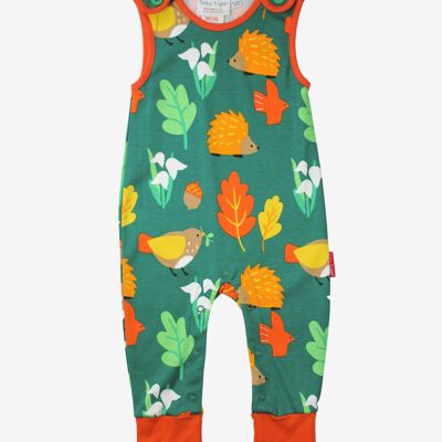Pelele de algodón orgánico con diseño otoñal