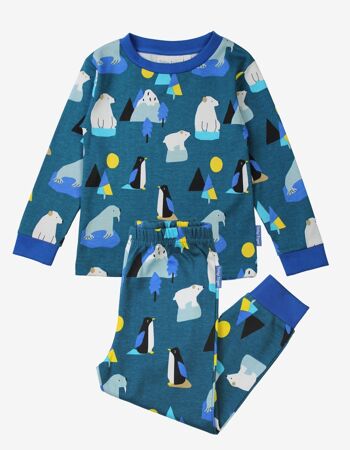Pyjama en coton biologique à imprimé arctique 1