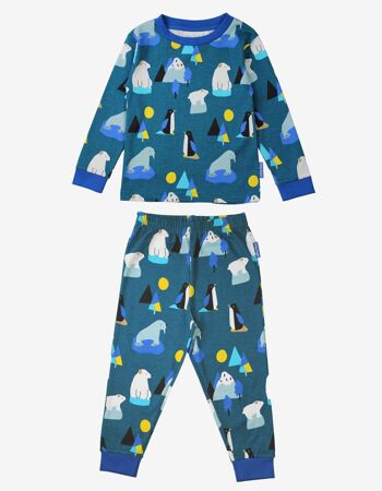 Pyjama en coton biologique à imprimé arctique 2