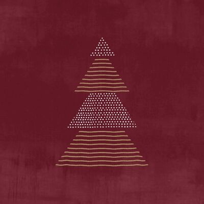 Pure Christmas bordeaux Napkin 33x33