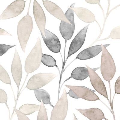 Tovagliolo Scandic Leaves bianco 33x33
