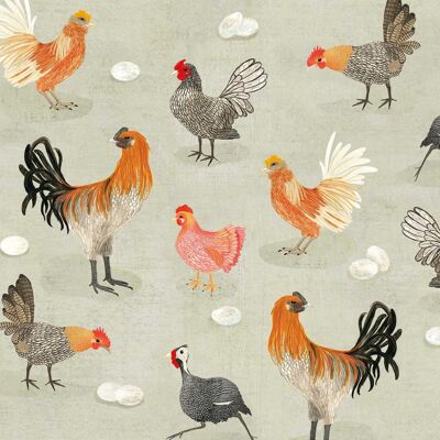 Servilleta Poules 33x33