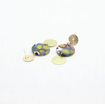 Boucles d'oreilles / Gina Vintage / Acétate de cellulose 5