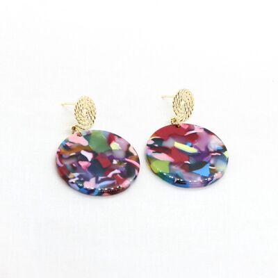 Earrings / Cléo Pop / Cellulose acetate / Stainless steel