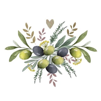 Olives & Herbs Napkin 25x25