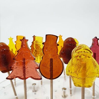 20 artisanal Christmas lollipops – 25 g - La Fabrique de Julien