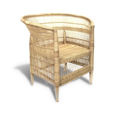 TRADITIONELLER MALAWI-RATTAN-SESSEL 76X50X77CM ZOMBA