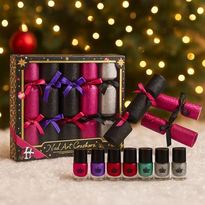 Caja Regalo de 6 Galletas Navideñas "Esmalte de Uñas"