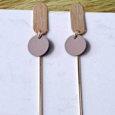 earrings - Sol - gold - lilac