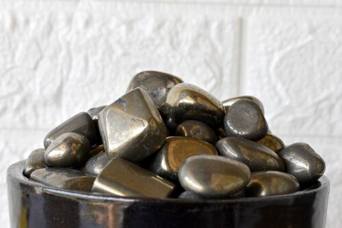 1Pc Pyrite Tumbled Stones ~ Healing Tumbled Stones