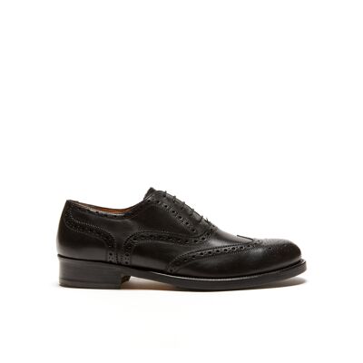 Schwarzer Oxford-Schuh für Herren. Hergestellt in Italien. Herstellerartikel BP1254