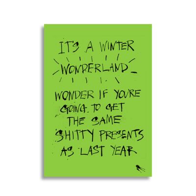 Winterwunderland - Weihnachtskarte