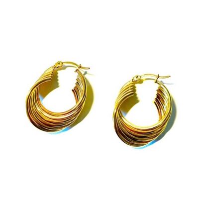 Pair of Mara stainless steel earrings