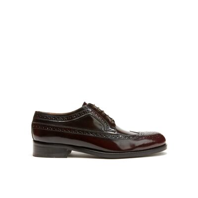 Burgunderroter Derby-Schuh für Herren. Hergestellt in Italien. Herstellerartikel BP1215