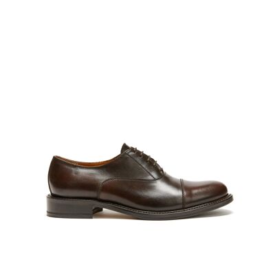 Dunkelbrauner Oxford-Schuh für Damen. Hergestellt in Italien. Herstellerartikel BP1744