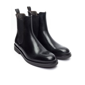 Bottines chelsea noires pour hommes. Fabriqué en Italie. Article du fabricant BP2075 5