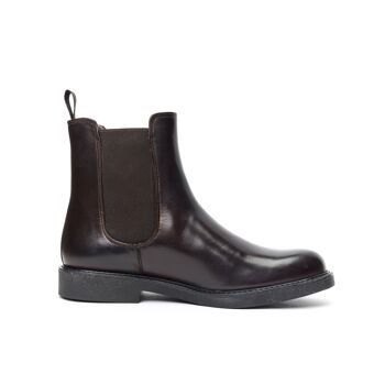 Bottines chelsea marron foncé pour hommes. Fabriqué en Italie. Article du fabricant BP2076 1