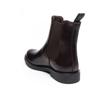 Bottines chelsea marron foncé pour hommes. Fabriqué en Italie. Article du fabricant BP2076 3