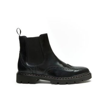 Bottines chelsea noires pour hommes. Fabriqué en Italie. Article du fabricant BP6104 1