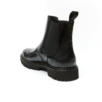 Bottines chelsea noires pour hommes. Fabriqué en Italie. Article du fabricant BP6104 3