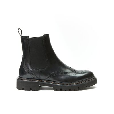 Schwarze Chelsea-Stiefel für Damen. Hergestellt in Italien. Herstellerartikel BP6623