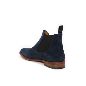 Bottines chelsea bleues pour hommes. Fabriqué en Italie. Article du fabricant BP1235 3