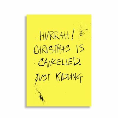 Navidad cancelada - Tarjeta de Navidad