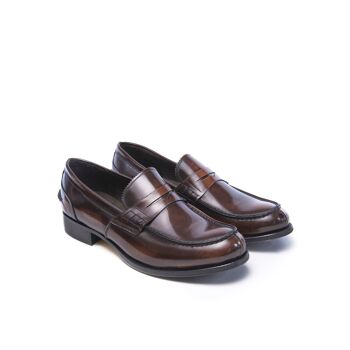 Mocassin marron pour homme. Fabriqué en Italie. Article du fabricant BP1241 5