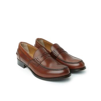 Mocassin marron noyer pour homme. Fabriqué en Italie. Article du fabricant BP1246 5