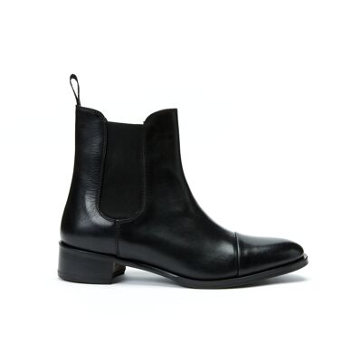 Schwarze Chelsea-Stiefel für Damen. Hergestellt in Italien. Herstellerartikel BP1770