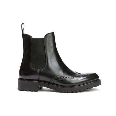 Schwarze Chelsea-Stiefel für Damen. Hergestellt in Italien. Herstellerartikel BP1775