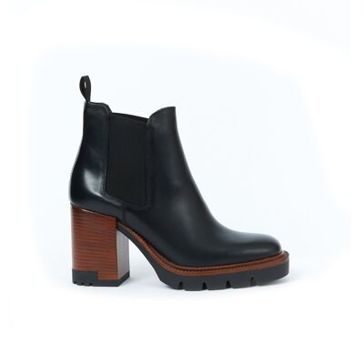 Schwarze Chelsea-Stiefel für Damen. Hergestellt in Italien. Herstellerartikel BP2674