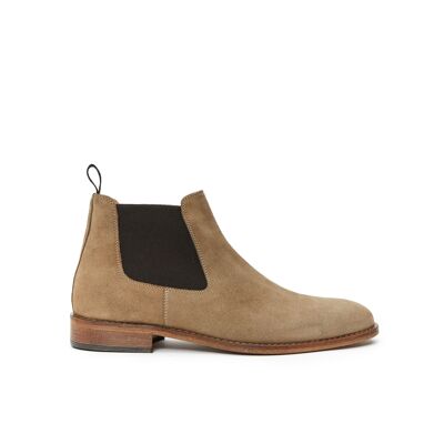 Taupe chelsea boots for women. Made in Italy. Manufacturer item BP1796