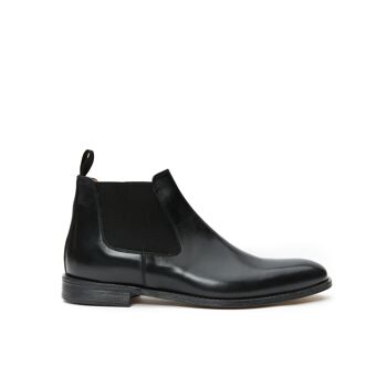 Bottines chelsea noires pour hommes. Fabriqué en Italie. Article du fabricant BP1265 1