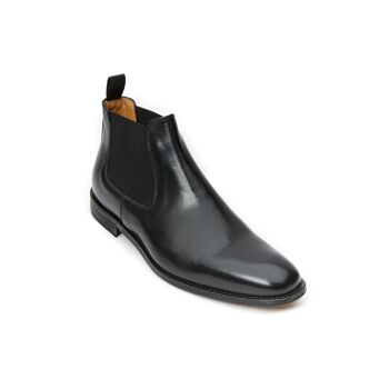 Bottines chelsea noires pour hommes. Fabriqué en Italie. Article du fabricant BP1265 2