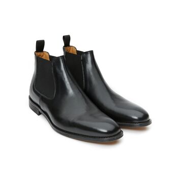 Bottines chelsea noires pour hommes. Fabriqué en Italie. Article du fabricant BP1265 5