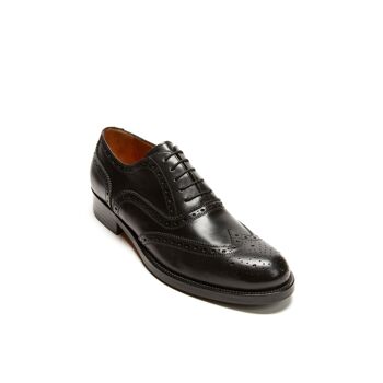 Chaussure richelieu noire pour homme. Fabriqué en Italie. Article du fabricant BP1275 2