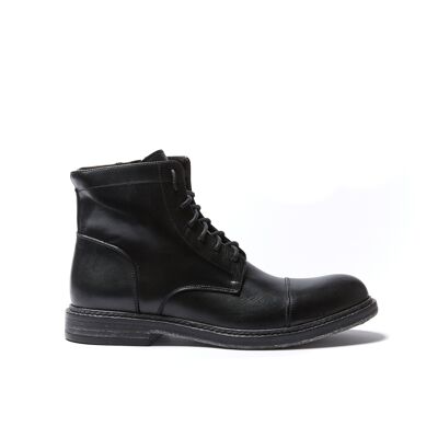 Black derby boots for men. Made in Italy. Manufacturer item BP2106