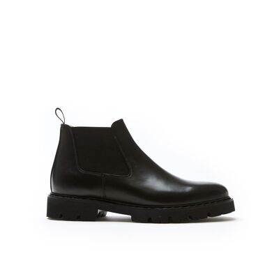 Bottines chelsea noires pour hommes. Fabriqué en Italie. Article du fabricant BP1288